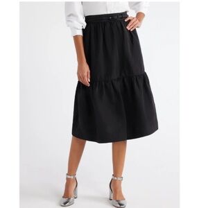 Chic Black A-Line Women's Skirt